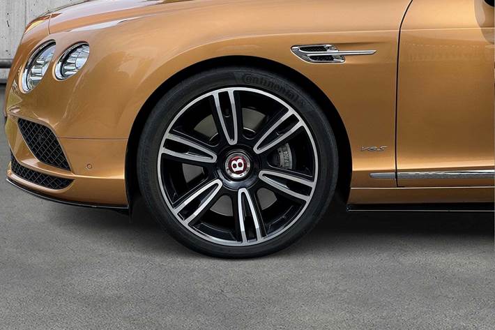 Gul Bentley Continental GTC fra 2016