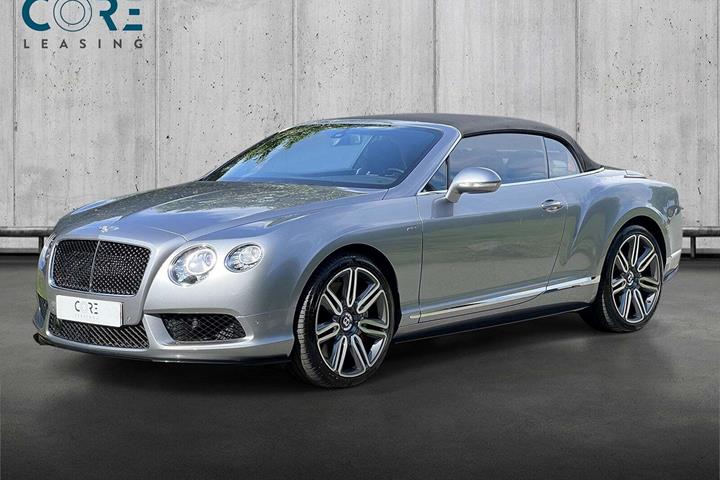 Sølv Bentley Continental GTC fra 2015