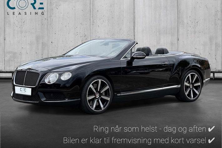Sort Bentley Continental GTC fra 2014 set udefra