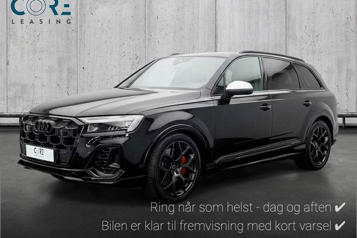 Sort Audi SQ7 fra 2024 set udefra