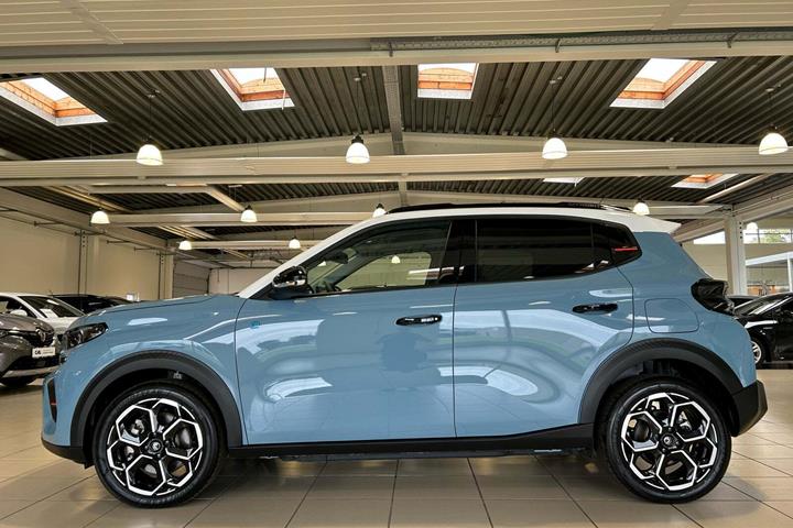 Blå Citroën ë-C3 fra 2025