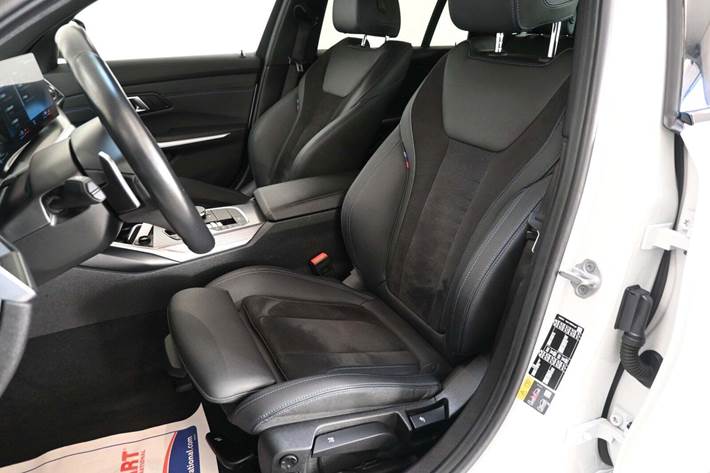 Hvid BMW 320e fra 2024