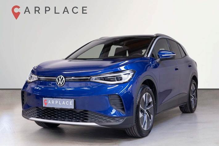 Blå VW ID.4 fra 2025 set udefra