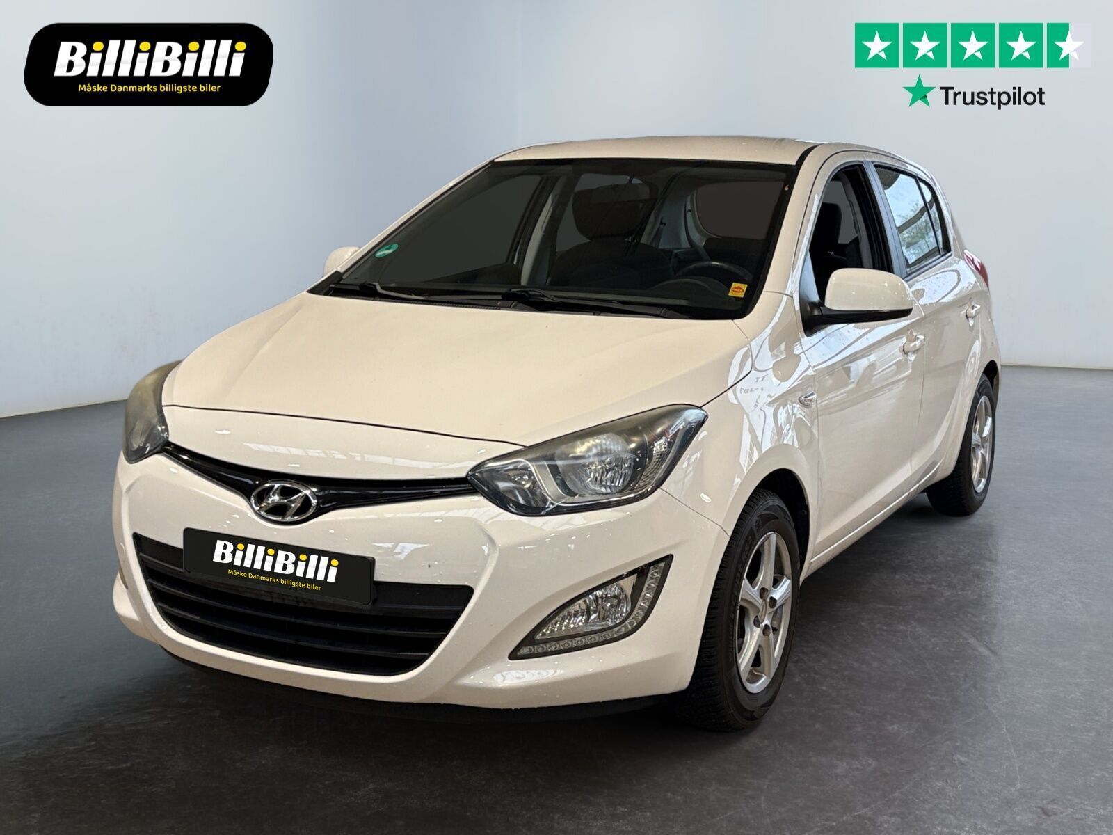 Hvid Hyundai i20 fra 2013