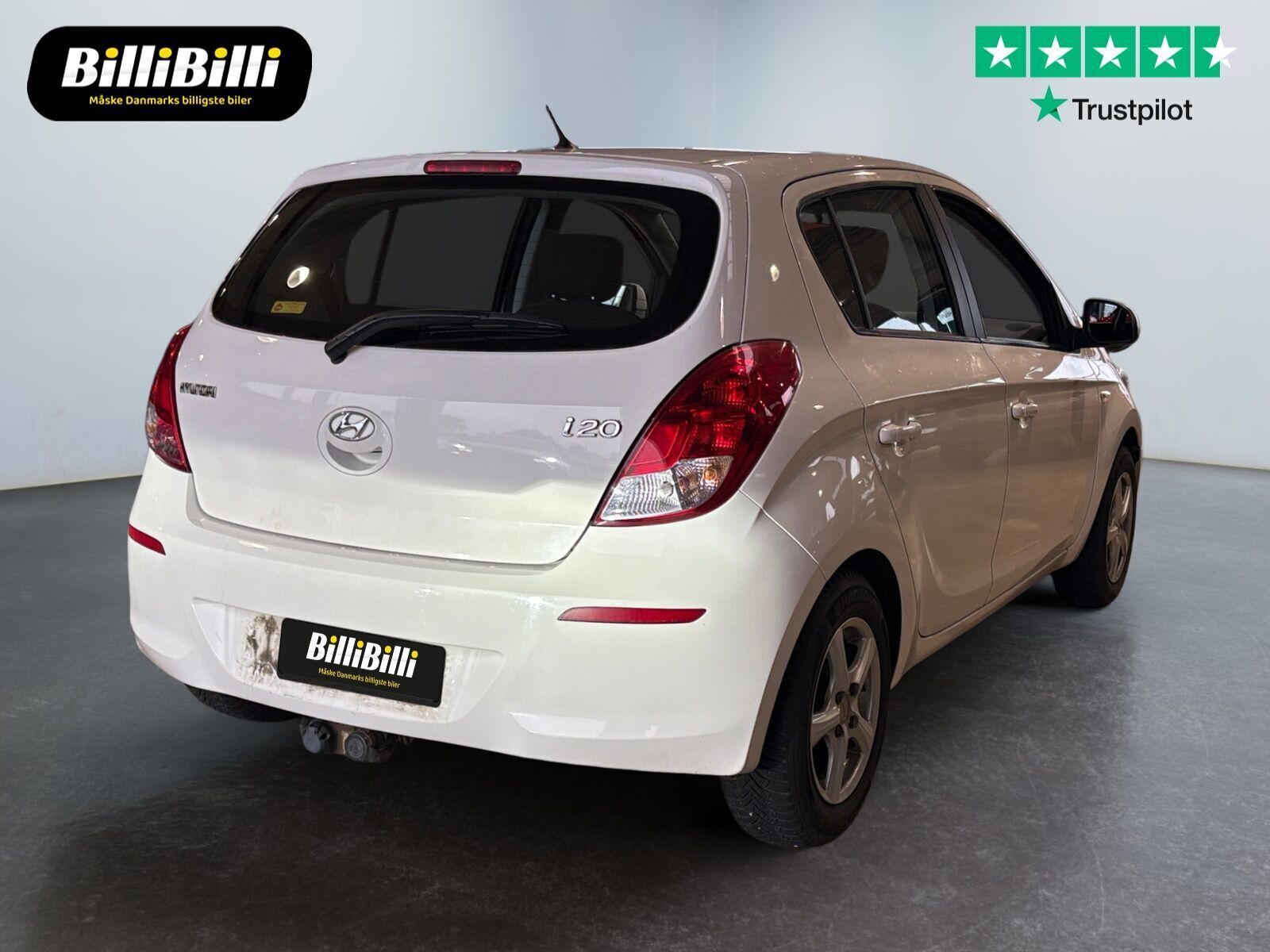 Hvid Hyundai i20 fra 2013