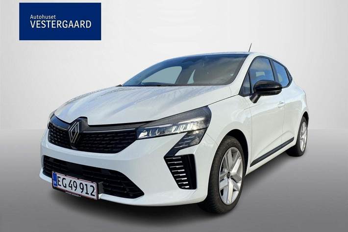 Hvid Renault Clio V fra 2024 set udefra