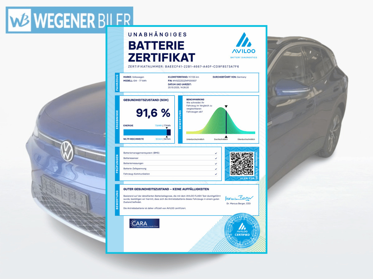 Blå VW ID.4 fra 2021