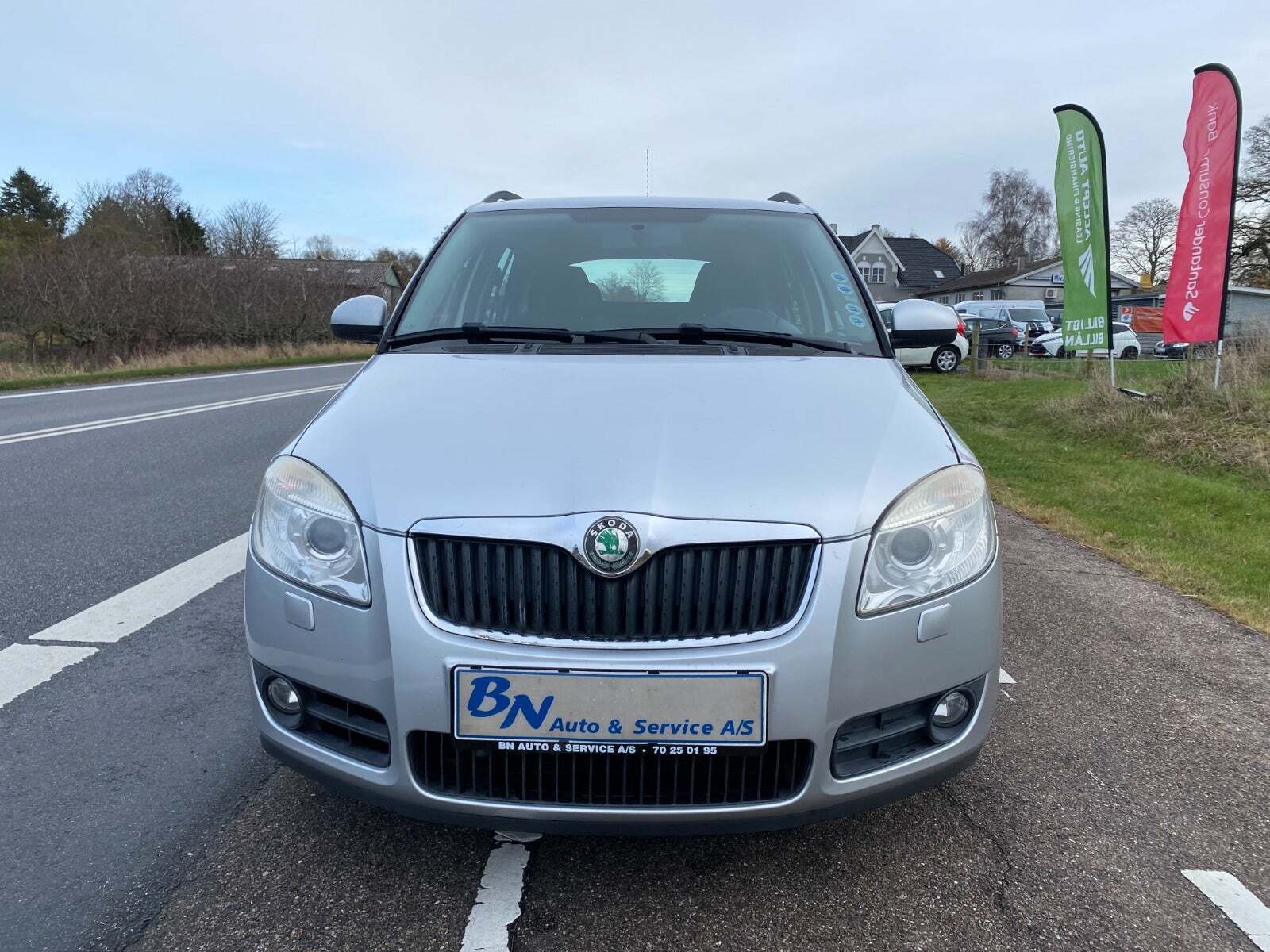 Sølv Skoda Fabia fra 2010