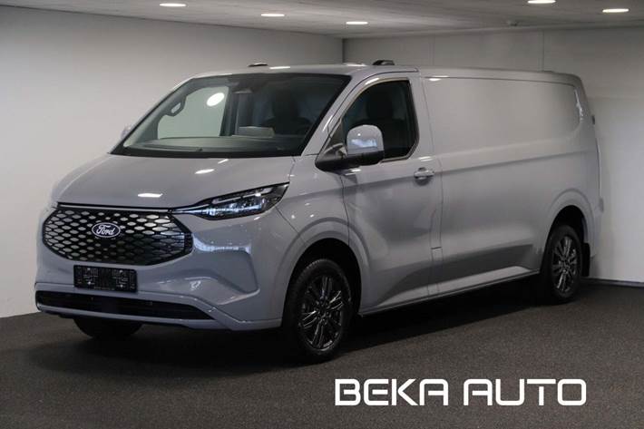 Grå Ford E-Transit Custom 340L fra 2025