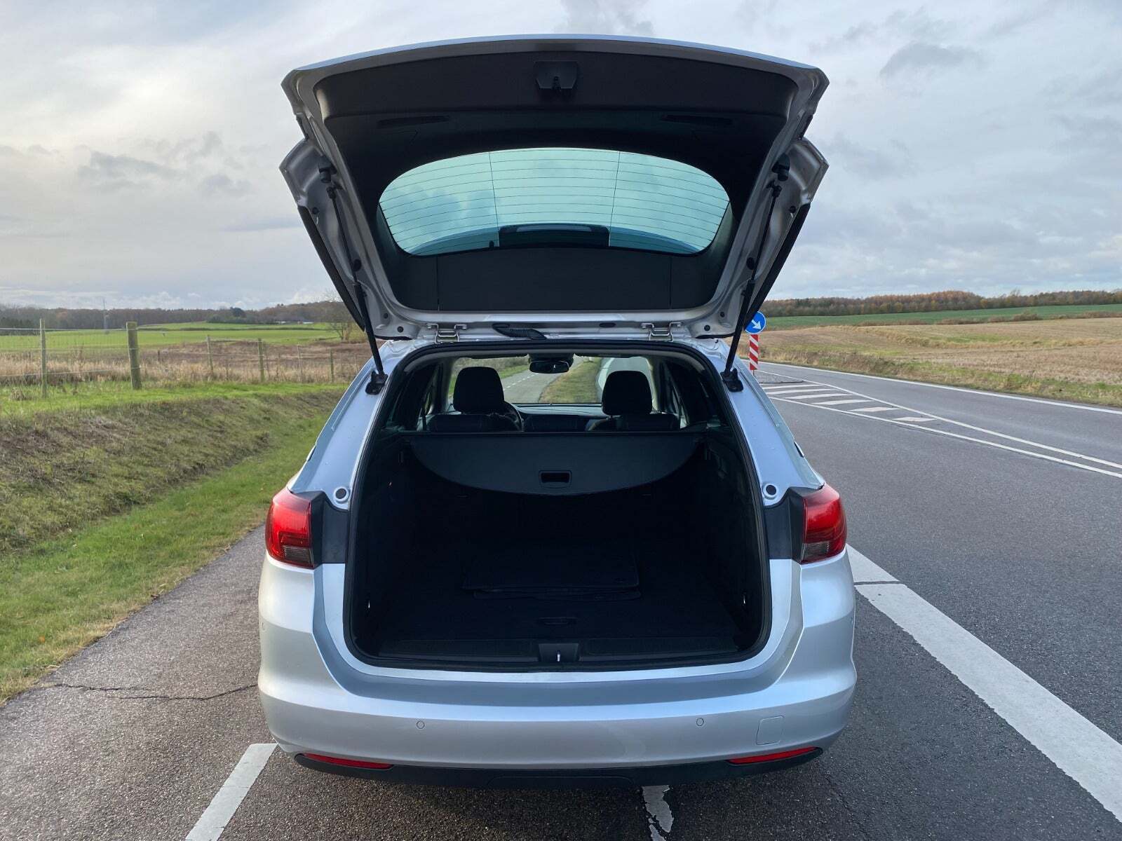 Sølv Opel Astra fra 2019
