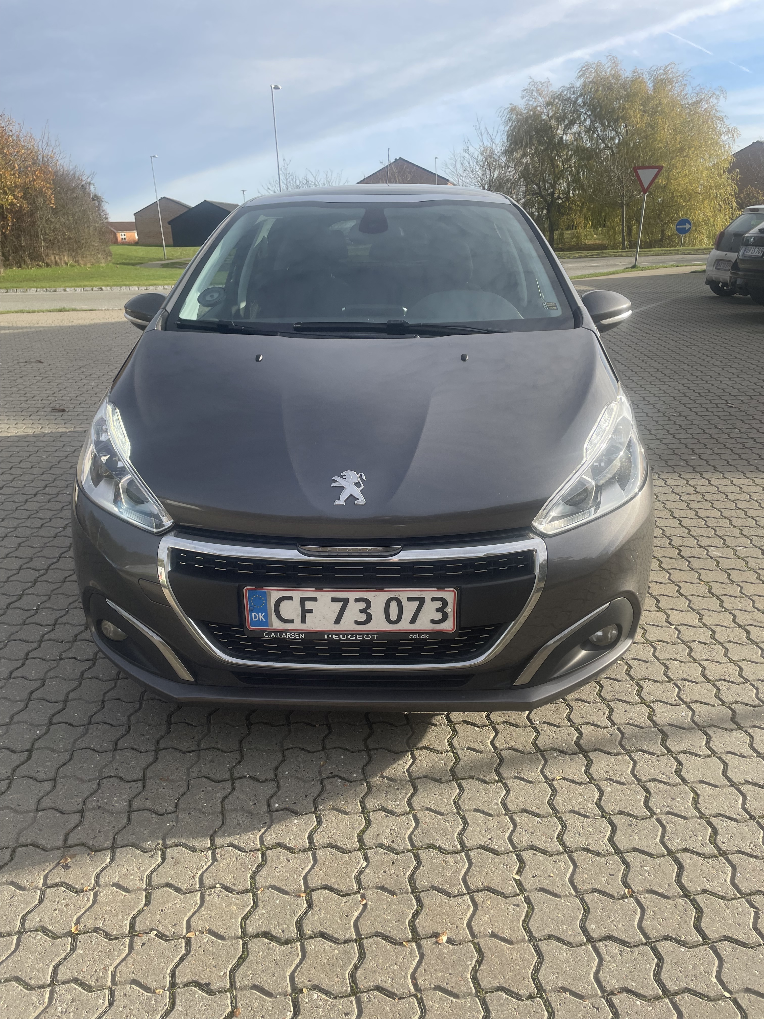 Grå Peugeot 208 fra 2019