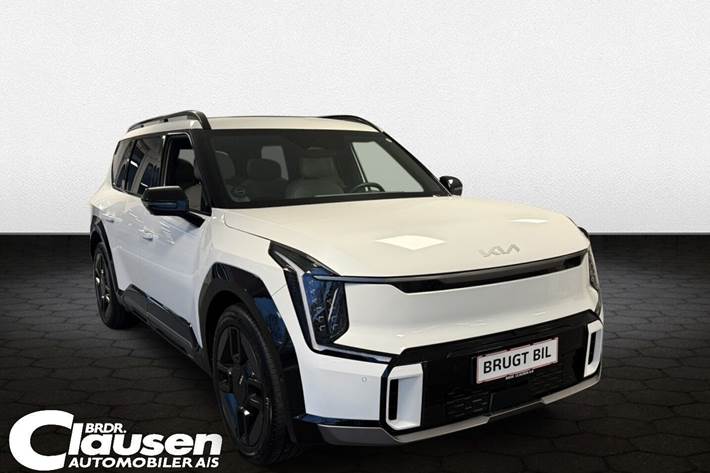 Hvid Kia EV9 fra 2025 set udefra