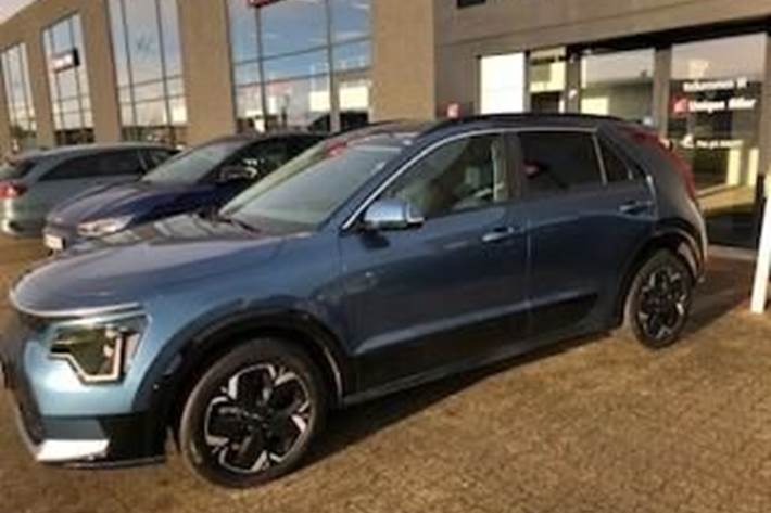 Blå Kia Niro EV fra 2025