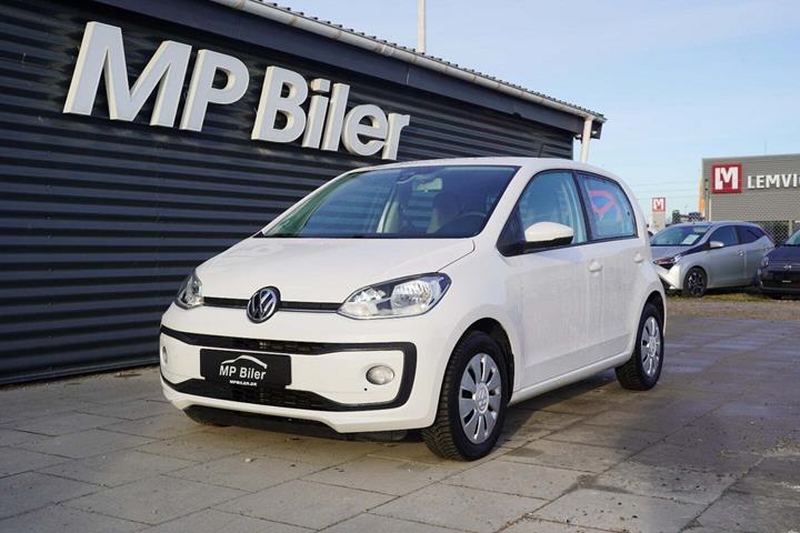 Hvid VW UP! fra 2018 set udefra