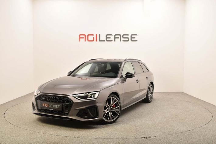 Grå Audi A4 fra 2019 set udefra