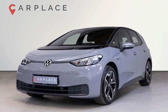 Grå VW ID.3 fra 2022 set udefra
