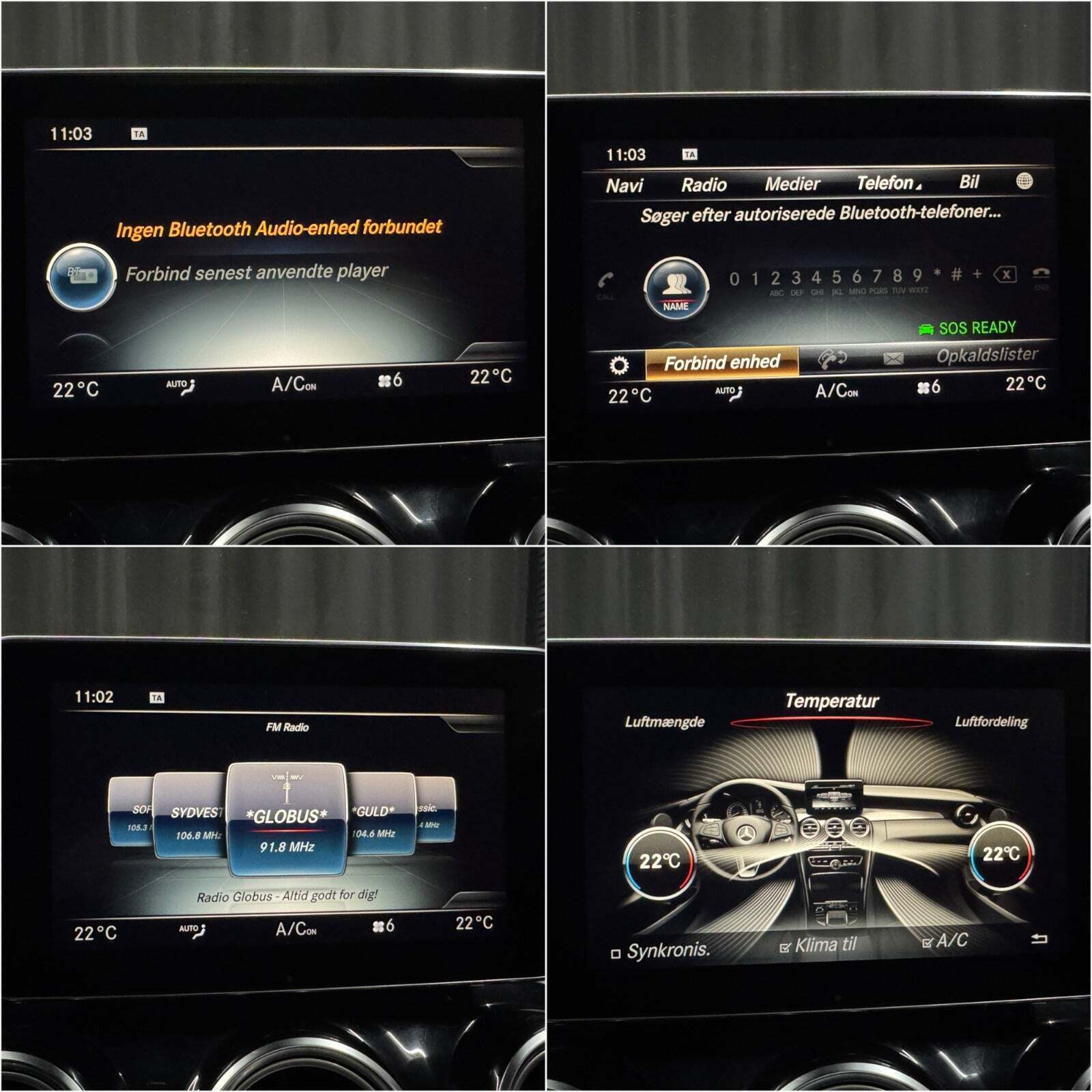 Sort Mercedes C220 d fra 2018