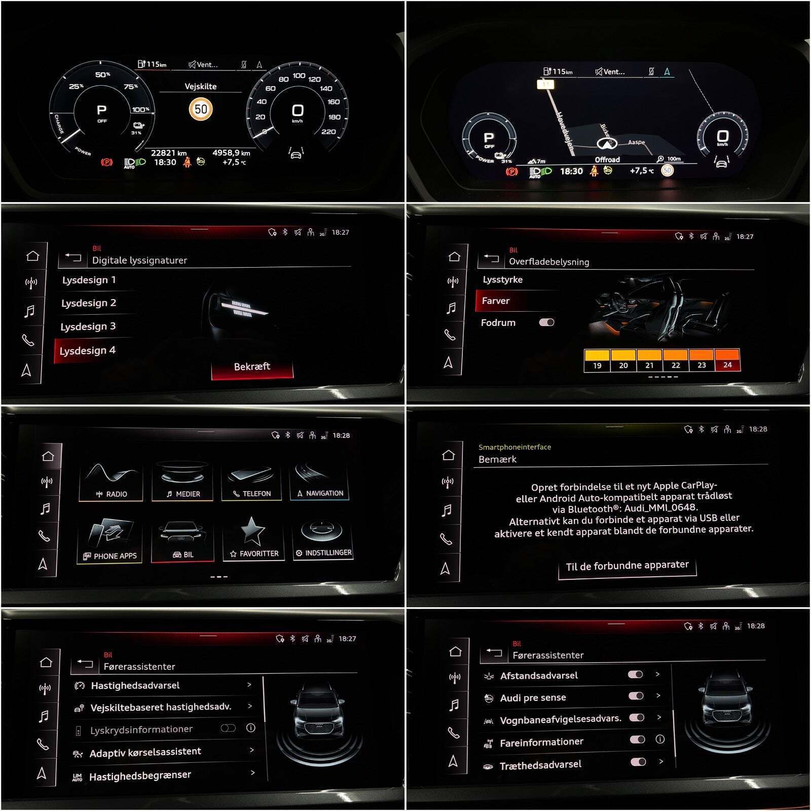 Grå Audi Q4 e-tron fra 2024