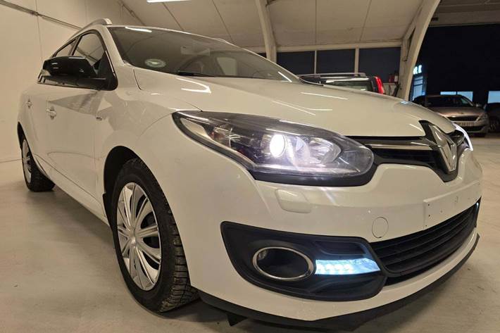 Hvid Renault Megane III fra 2016