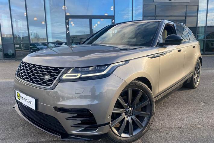 Grå Land Rover Range Rover Velar fra 2019 set udefra