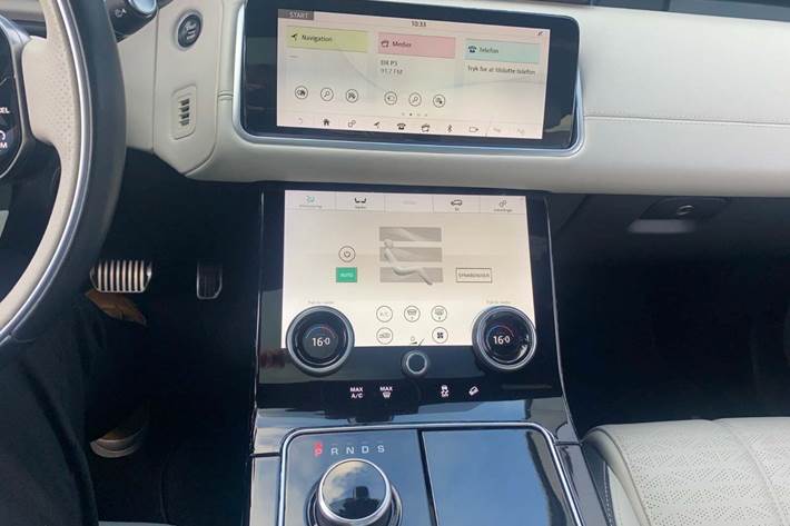 Grå Land Rover Range Rover Velar fra 2019