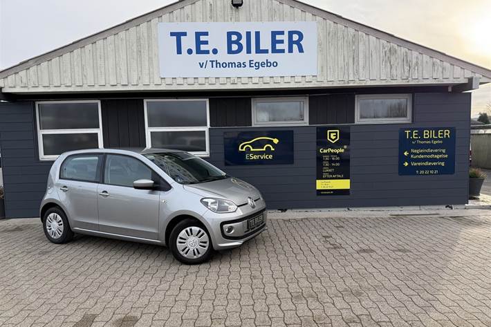 Sølv VW up fra 2014