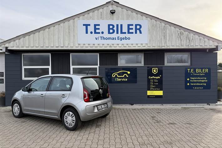 Sølv VW up fra 2014