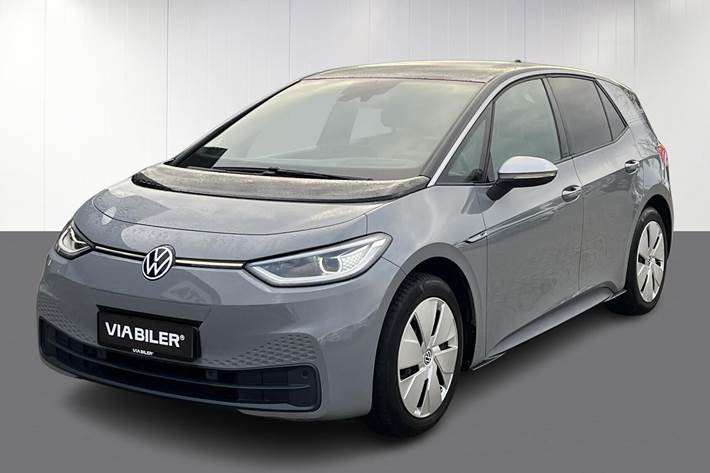 Grå VW ID.3 fra 2020 set udefra