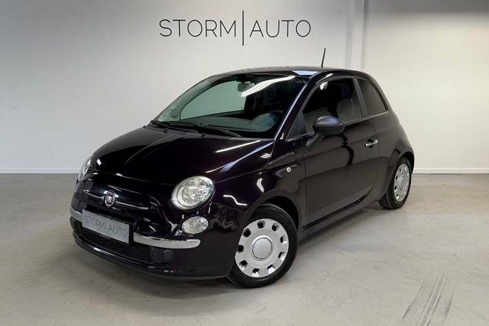 Lilla Fiat 500 fra 2008 set udefra