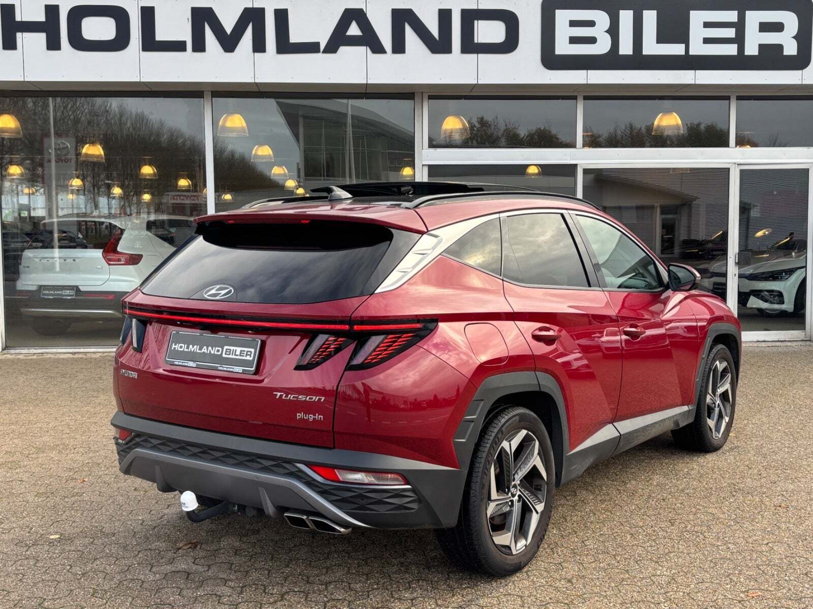 Rød Hyundai Tucson fra 2021