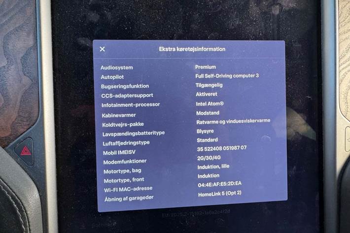 Sort Tesla Model X fra 2019