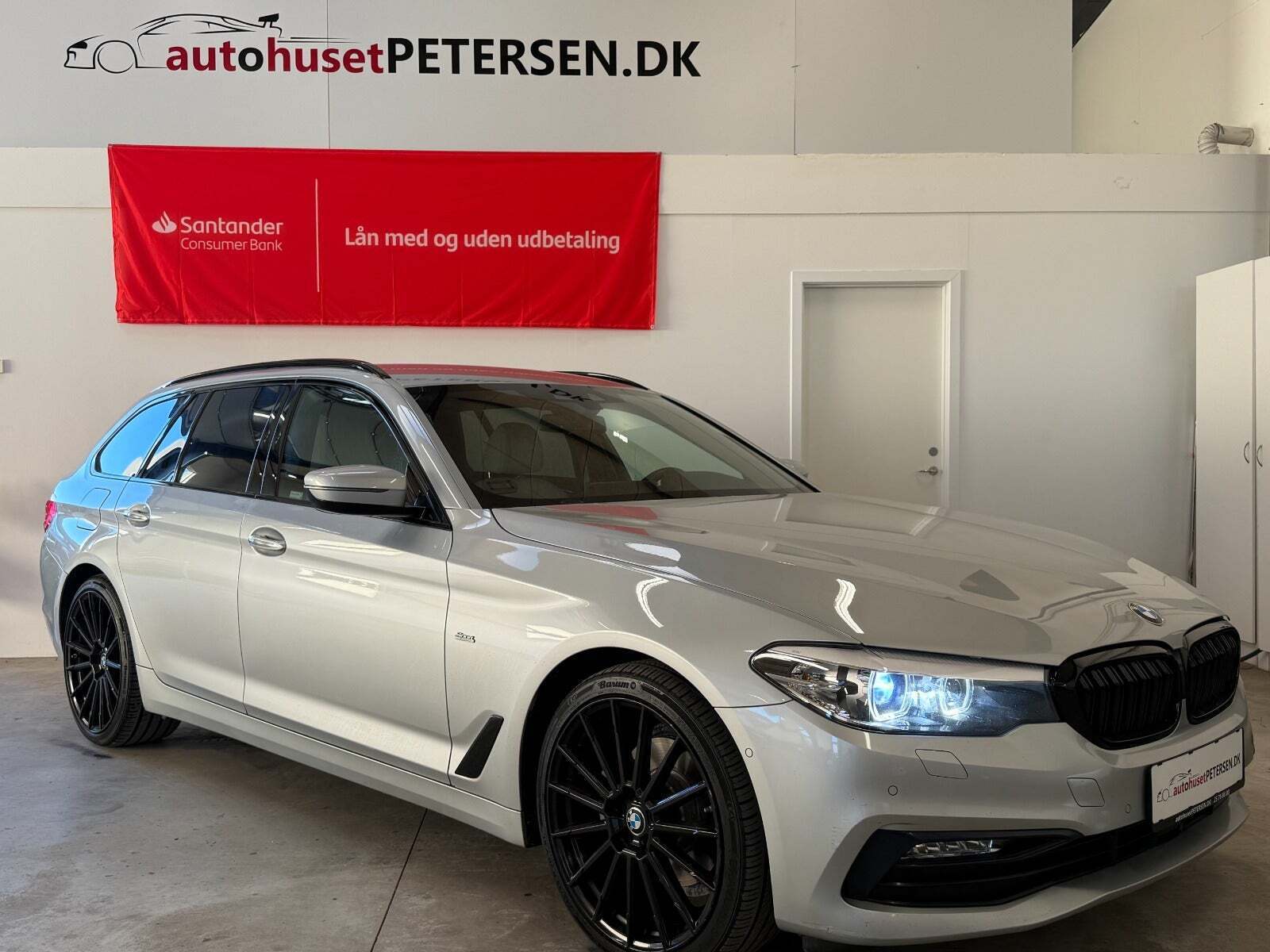 Sølv BMW 520d fra 2017