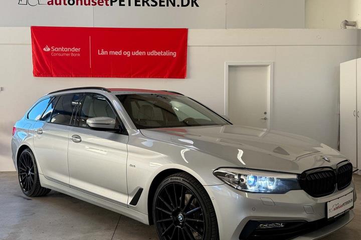 Sølv BMW 520d fra 2017