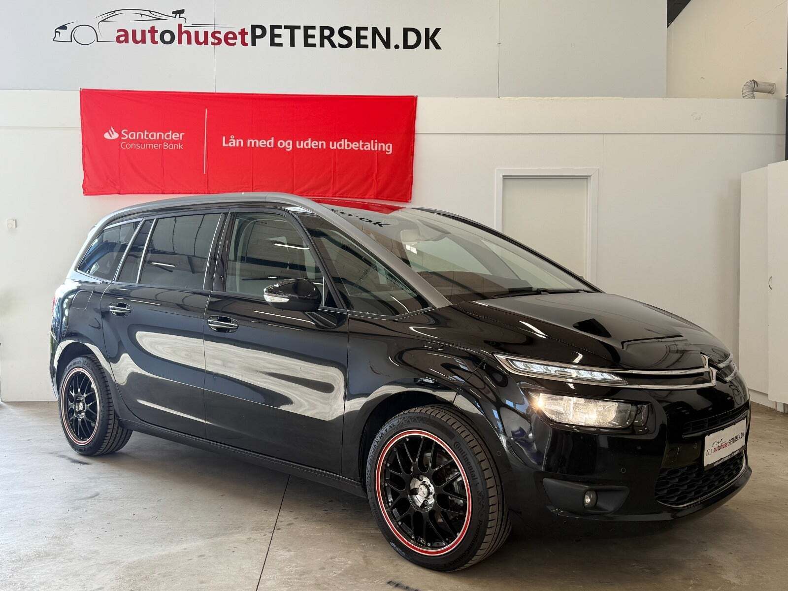 Sort Citroën Grand C4 Picasso fra 2014 set udefra
