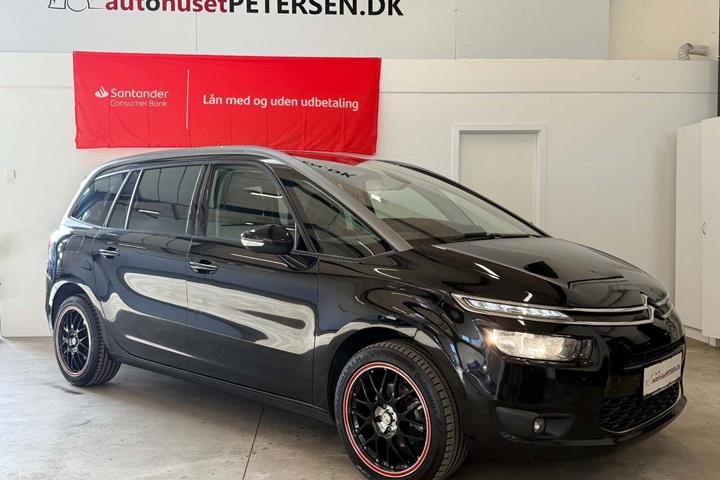 Sort Citroën Grand C4 Picasso fra 2014 set udefra