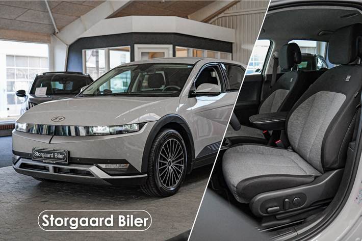 Grå Hyundai Ioniq 5 fra 2023 set udefra