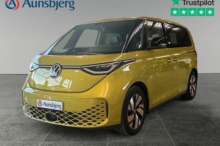 Gul VW ID.Buzz fra 2023 set udefra