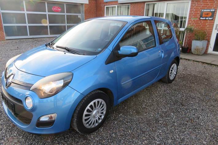 Blå Renault Twingo fra 2012 set udefra