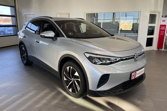 Sølv VW ID.4 fra 2024 set udefra