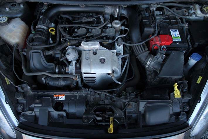 Grå Ford Fiesta fra 2017