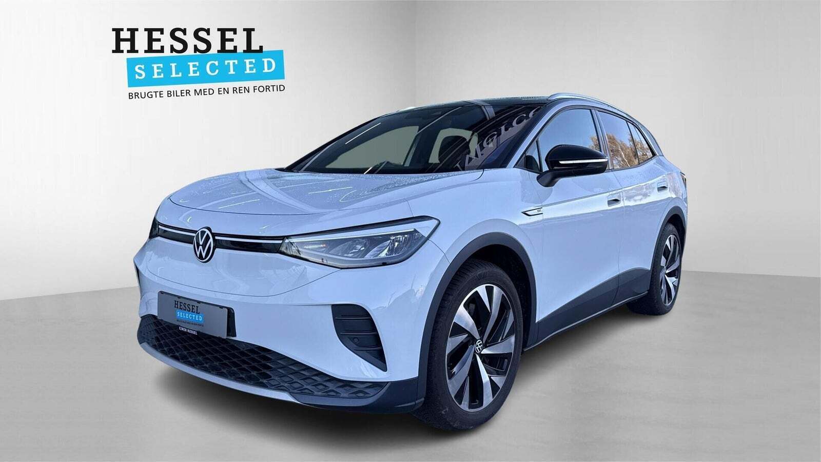 Hvid VW ID.4 fra 2021 set udefra