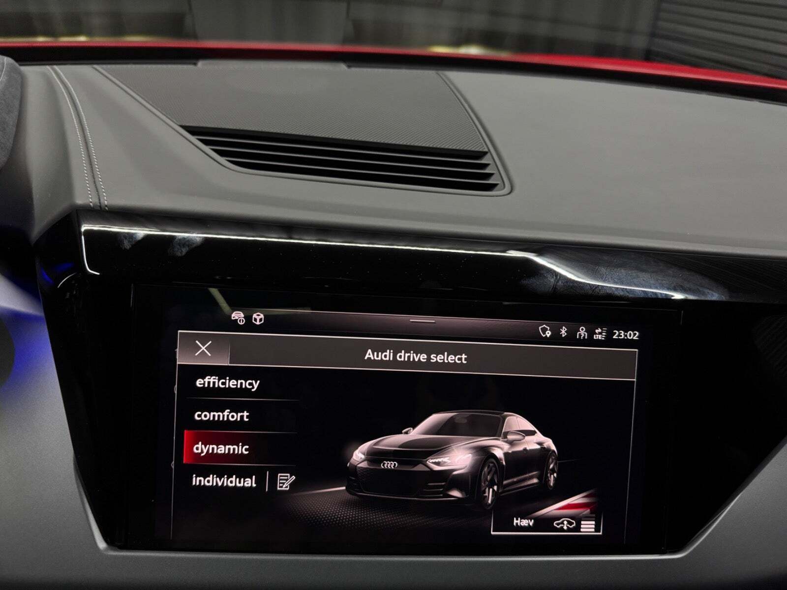 Rød Audi RS e-tron GT fra 2023