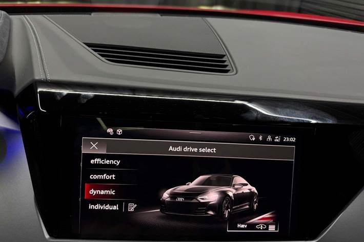 Rød Audi RS e-tron GT fra 2023