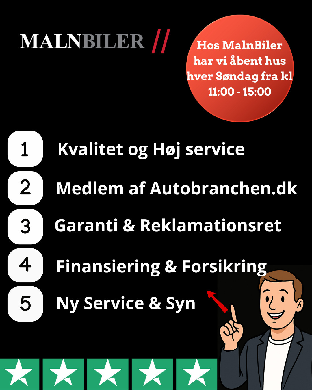 Blå Dacia Sandero fra 2018