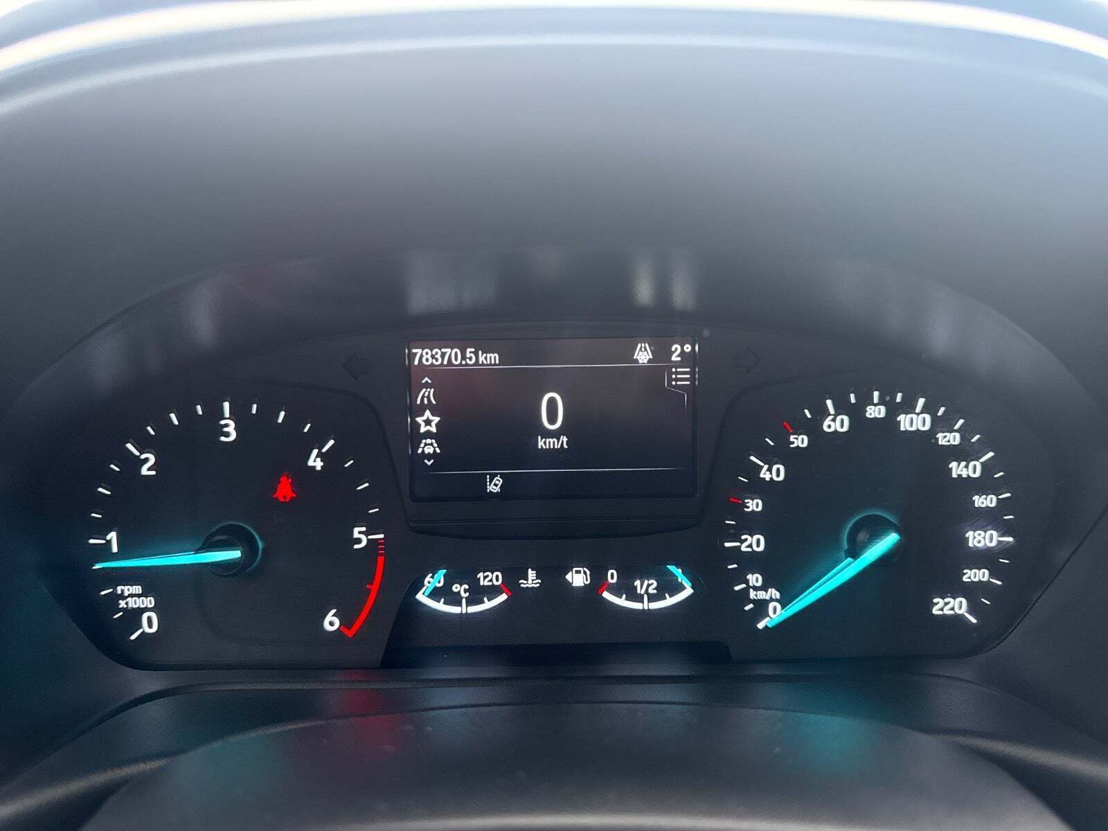 Rød Ford Fiesta fra 2020