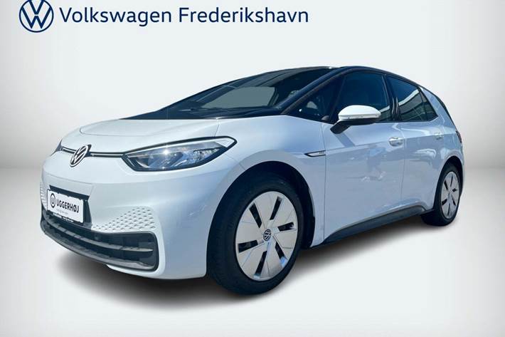 Hvid VW ID.3 fra 2023 set udefra