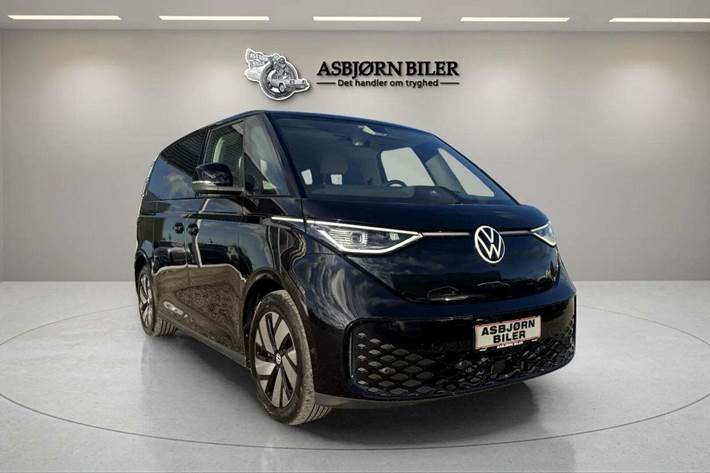 Sort VW ID.Buzz fra 2023 set udefra