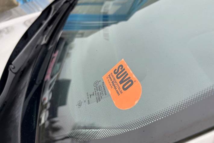 Beige Skoda Fabia fra 2018