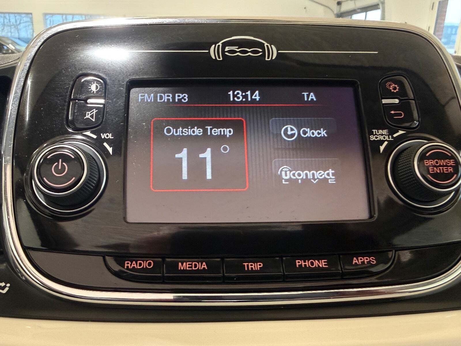 Hvid Fiat 500C fra 2016