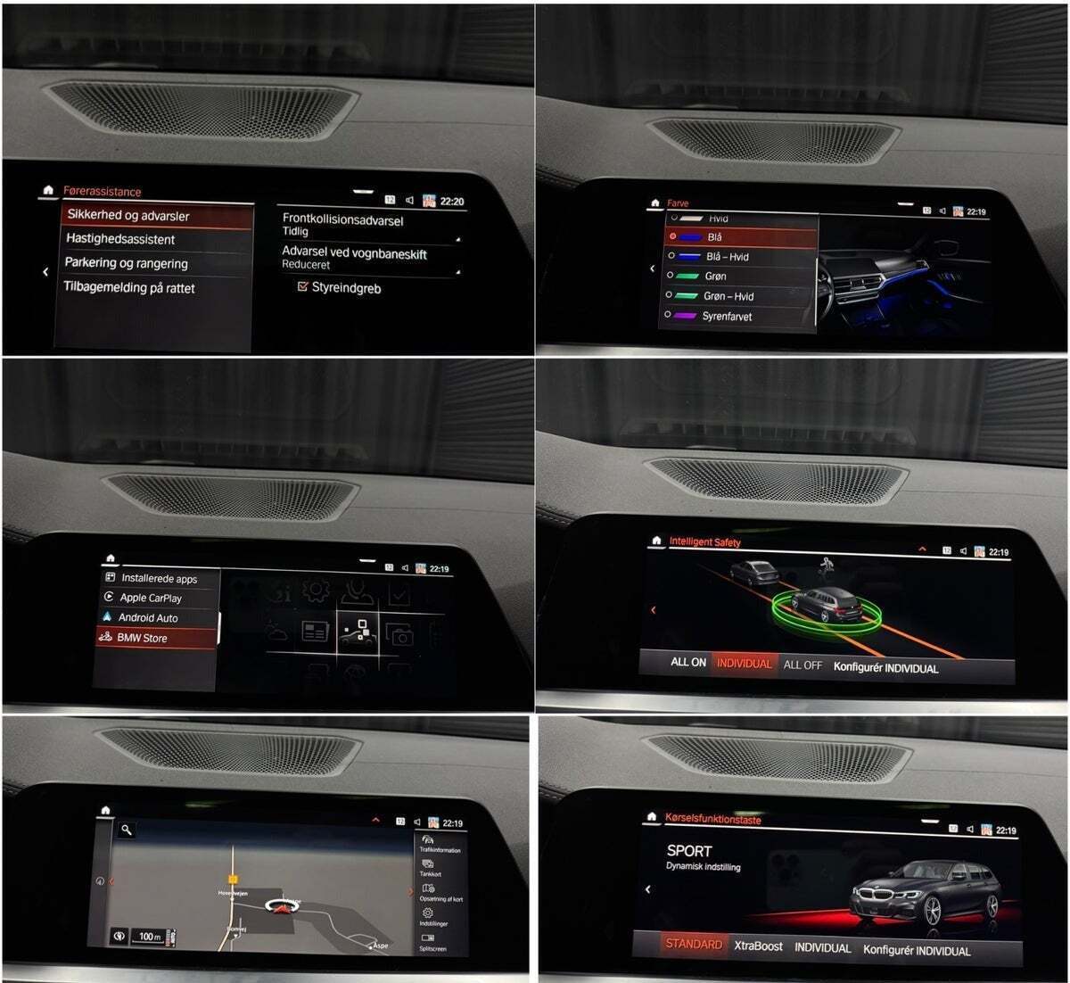 Sort BMW 330e fra 2020